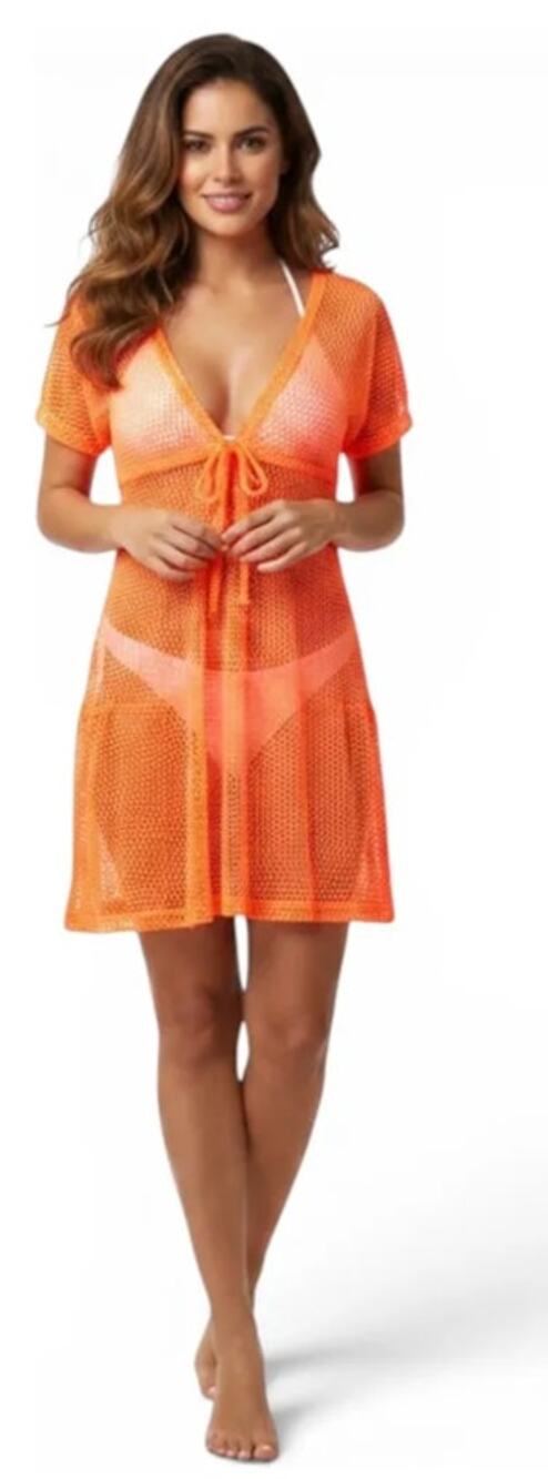 Summer Beach Dress/Mesh Lace Dress - Size L